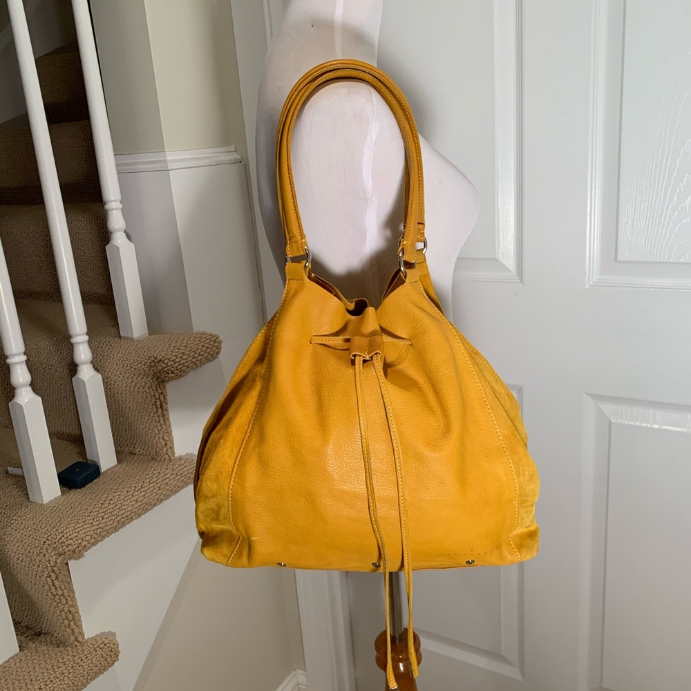 Trussardi leather and suede bag